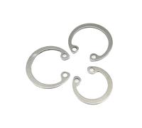 10-50pcs M8-M30 GB893 Circlip Interne Circlip | Clip de retenue de type C, trou de roulement en acier inoxydable 304 noir(304 stainless steel,M22 10pcs)