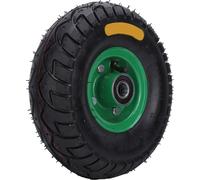 10.5in 4.10/3.50-4 Roue de chariot à outils gonflable en caoutchouc 6204-2RS avec roulement