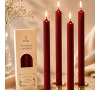 10/6/4 pièces Ensemble de bougies d'aromathérapie à tige longue en colonne romaine blanche, mélange de cire de soja, bougies à combustion longue durée de 4 à 6 heures, sans fumée noire, bougies d'arom