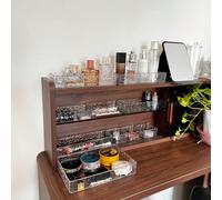 10/7/1 pièce Boîte de rangement pour tiroir, Boîte de rangement cosmétique transparente à effet d'ondulation d'eau, Matériau en plastique PET transparent, Boîte de tri multifonctionnelle, Plusieurs ta
