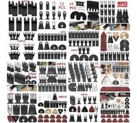 10 à 100 Lames de Scie Multimaster pour Outils Rotatifs Oscillants FEIN RIDGID RYOBI MAKITA SKIL, pour Couper, Meuler et Polir le Bois 25PCS