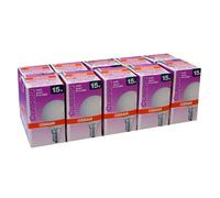 10 Ampoules Osram Style Classique Forme Goutte 15W E14 Mat Dimmable Warmwhite
