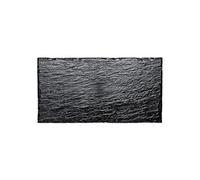 10 assiettes ardoise pvc 30x15.8cm - chalayer 005603700000019 Noir G