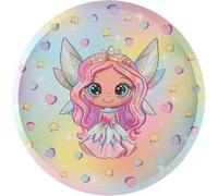 10 assiettes carton petite fée 22.5cm multicolore - générique 000845700000099 Multicolore G