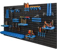 10 bacs gerbables étagère murale plastique 154 x 78 cm porte-outils atelier garage système de stockage bacs à bec Schütte