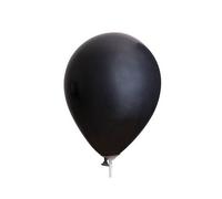 10 Ballons Noir Metal