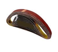 10 Bandes Abrasives 760x25,0 Mm, Aluminium 1" X 30" Pour Broyage | Bande abrasive d'oxyde, bandes abrasives de 40 à 1000 grains for le polissage du bois(Red-240 Grit)