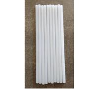 10 Bâtons de colle chaude Blancs. 1 bâton mesure 20 cm x 7,2 millimètres environ, poids de l'ensemble : 80 grammes environ . Ar