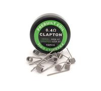 10 bobines de fil LJ Premade Alien Clapton Fusionné, Clapton Coils(0.4ohm), 10