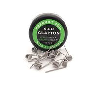 10 bobines de fil LJ Premade Alien Clapton Fusionné, Clapton Coils(0.5ohm), 10