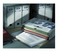 10 Boite D'Archivage Fast D15 Manuel Blanc/Bleu