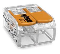 10 bornes enfichables WAGO Compact 2x 0,2-4 mm² avec levier