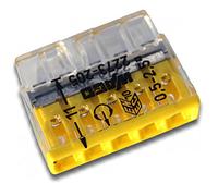 10 bornes enfichables WAGO Compact 5x 0,5-2,5 mm² jaune