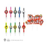 10 Bougies D'anniversaire Personnages Harry Potter & 1 Happy Birthday - Harry Potter Multicolore TU