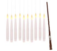 10 Bougies De Table LED Halloween Flottantes Bâton Magique Volant Blanc