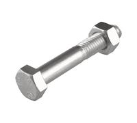 10 boulons hexagonaux en acier zingué brillant BZP Suki M10 x 80mm