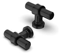 10 boutons d'armoire, boutons de tiroir, boutons de porte de cuisine, ferrures d'armoire, noir mat