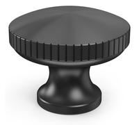 10 boutons de meuble, noir mat, boutons de placard à motif rayé, boutons de tiroir, ronds de 32 mm, poignées de placard de style vintage, boutons de porte pour buffets et armoires