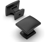 10 boutons de meubles, boutons d'armoire, boutons de tiroir noirs, boutons carrés pour armoires, boutons de porte, boutons de commode, boutons d'armoire UK0091