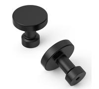 10 boutons de meubles, boutons d'armoire, boutons de tiroir noirs, boutons ronds pour armoires, boutons de porte, boutons de commode, boutons d'armoire UK0090