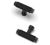 10 boutons de meubles, boutons d'armoires, boutons de tiroirs, noirs, style moderne, poignées en bois massif, ferrures de porte, ferrures de cuisine, boutons d'armoires, poignées à un trou pour armoir
