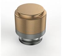 10 boutons de meubles gris doré, boutons d'armoire et boutons de tiroir pour armoires, portes et commodes