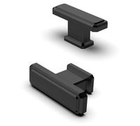 10 boutons de meubles, noir mat, poignées d'armoire en forme de T, poignées de cuisine vintage, poignées de tiroir en alliage de zinc, poignées de porte pour buffets, boutons pour armoires, penderies
