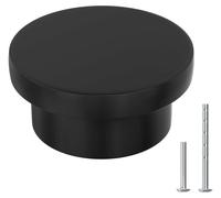 10 boutons de placard noirs, boutons de meuble en zinc, boutons de tiroir noirs, boutons de porte de placard, boutons de placard ronds