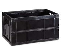 10 caisses de transport professionnelles, caisses pliantes robustes, usage professionnel, plastique haut de gamme, qualité supérieure, 60 litres, noir