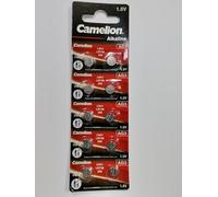 10 Camelion AG3 / LR41 / 392 - long-life button cell batteries (expiry date indicated).