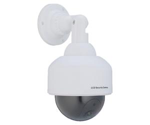 10 caméras factices, voyant LED clignotant, pour l'intérieur et l'extérieur, dissuasion contre les cambrioleurs, caméra de surveillance factice, blanche