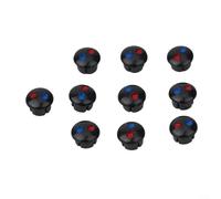 10 Capuchons Robinet Plastique Signalisation Température(Black)