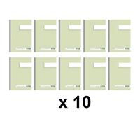 10 carnets - Manifold - Autocopiant - Dupli - A5 - 50 feuilles - Exacompta - 325
