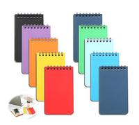 10 Carnets Poche A7 Mini Carnet Spirale Bloc-Notes Ligné 25 Pages Mémos | Déplacement journal courses idées, école voyages bureau, format compact léger, papier pratique, souple colorée