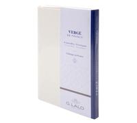 10 cartes et 10 enveloppes visite Vergé, sous sachet - Blanc