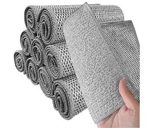 10 Chiffon en Fil Metallique,Multifonction Lavette Grattante Magique30x30cm | Vaisselle fil de fer Réutilisables pour Ustensiles,Cuisine,Fruits,Légumes,Eponge Double in Fils Métallique e Fibre Végétale