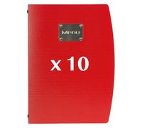 10 classeurs à anneaux "Rio" format A4 avec double pochette