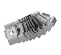 10 Clips de clôture en Acier Inoxydable Type W Trou 9 MM Argent | Double fil, verrouillage sûr, maintient l’écartement du grillage, pour poteaux en bois et panneaux de treillis