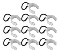 10 clips pour bâche de piscine - Ø 40 mm - Supports de piscine à cadre rond - Convient pour INTEX & BESTWAY - Film de protection de fixation