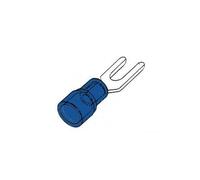 10 Cosses à Fourche Largeur Passage 3,7 MM Couleur Bleu pour Câble de 1.5 à 2.5 mm²