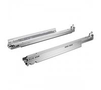 10 coulisses Actro 5D pour tiroir bois amorti Silent System 40 kg + clips - 500 mm HETTICH