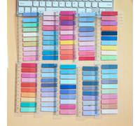 10 Designs 2000 Feuilles Notes Adhésives Transparentes pour Animaux de Compagnie, Onglets d'Index, Blocs-notes Colorés, Panneaux de Signalisation, Étiquettes, 10 Designs/Paquet Fournitures Scolaires R