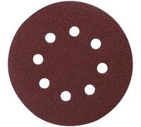 10 disques abrasifs MAKITA Ø 125 mm Red Auto-agrippant avec 8 trous