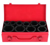 10 douilles de hocs de 3/4 de pouce | dimensions métriques de 22 à 50 mm | boîte de rangement