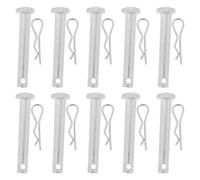 10 Ensembles Goupille de Couplage pour Échafaudage en Acier Galvanisé | Goupille de Retenue Anticorrosion, Fixation Polyvalente pour Tubes, Charnières, Entretien de Structures et Routes Surélevées