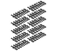 10 Ensembles Kit de Chiffres D’horloge Arabe Noir en Plastique | Accessoires pour Horloges à Chiffres, Installation Facile, Usage Polyvalent, Lot de Sets de Set de Sets de Pièces, Style