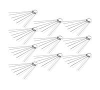 10 Ensembles Kit Nettoyage Buses Métalliques Torche Soudage 10 Aiguilles | Acier Inoxydable, Diamètres Variés, Débouche les Canaux D’air, Adapté aux Modèles de Torches, Usage Atelier