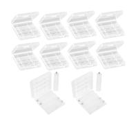 10 Ensembles vers Convertisseur AA de AAA Piles | Tube et Boîte Combinés, Rangement Organisé, Installation Facile, Format Portable pour Usage Domestique
