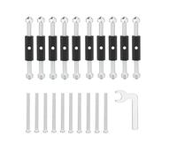10 ensembles118 type Cassette Vis Support Rod Kit,réparation de boîte électrique,Réparateur de Cassette,Outil de réparation de boîte de commutation à montage mural Type de métal,avec une ngulaire