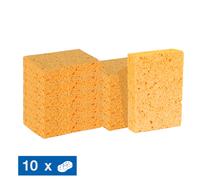 10 éponges végétales non bordées n°4 Nicols 12,7 x 8,9 x 2,6 cm
